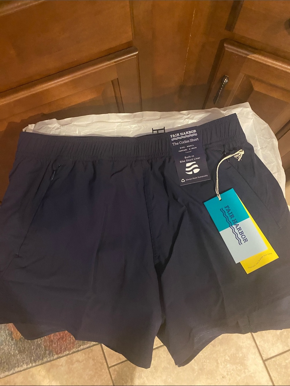Fair Harbor Navy blue shorts